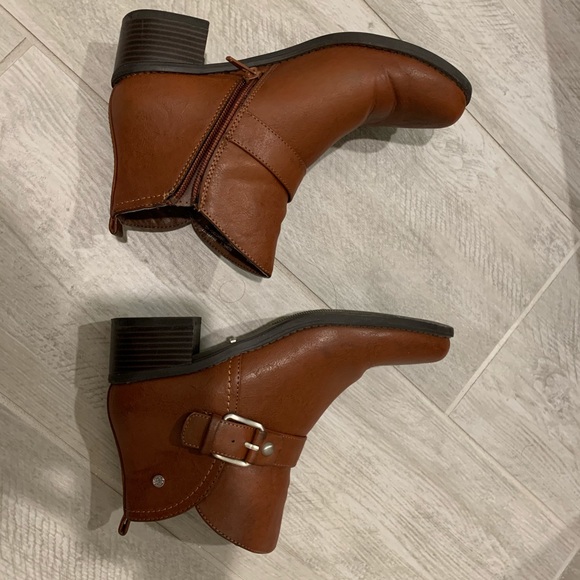 Brown Motorcycle Ankle Boots - Picture 4 of 8